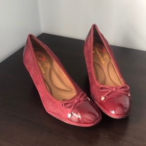 Burgundy Comfortiva Heels